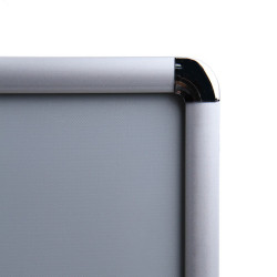 Cadre Clic-Clac d'affichage - Profil 25mm. Angle arrondi. Profil Aluminium. Altumis