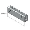 Perpendicular wall clamp sign 80