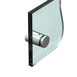 Fixation murale Inox Poli miroir Ø 13 / L. 15