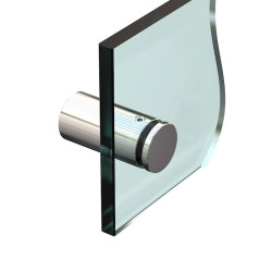 Fixation murale Inox Poli miroir Ø 18 / L. 20