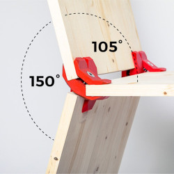 Connecteurs 150° - Pack 4 pièces