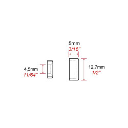 Cache Vis Inox Ø 13 mm. Altumis