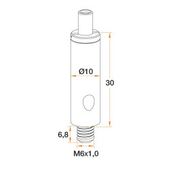 Kit Smart support fileté avec câble boucle - Lot 10 pièces