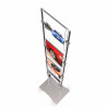 Totem sur tige Inox 10 mm. Porte Affiche Vertical. A4 ou A3 - Altumis