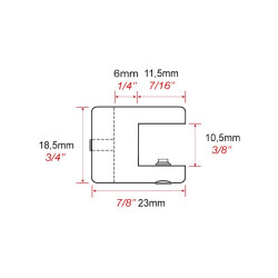 Support tablette jusqu'à 10 mm