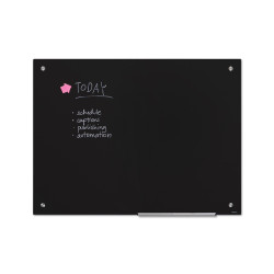 Tableau mural en verre noir pour bureau - Disponible en 2 tailles. Altumis