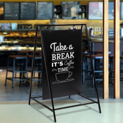 Chalk A-Board Swing 50 x 70 cm Black-Pavement signs Altumis