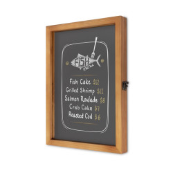 Porte-Menu en bois vintage A3. Altumis