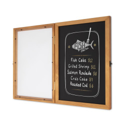 Porte-Menu en bois vintage A3. Altumis