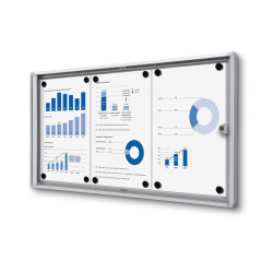 Indoor lockable schowcase Economy-Indoor lockable boards Altumis