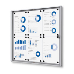 Indoor lockable schowcase Economy-Indoor lockable boards Altumis