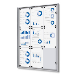 Indoor lockable schowcase Economy-Indoor lockable boards Altumis