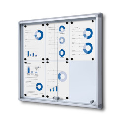 Indoor lockable showcase with sliding doors-Indoor lockable boards Altumis