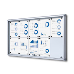 Indoor lockable showcase with sliding doors-Indoor lockable boards Altumis