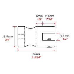 Panel shelf up to 6 mm (T10). Altumis