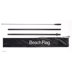 Beach flag mât Alu : modèle Wind. Sac de transport standard. Drapeau avec impression personnalisé. Altumis