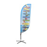 Beach flag Fiber : Paddle - toile seule-Beach flag Fiber Altumis