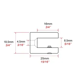 Shelf-Panel Support-Side Grip Standoffs Altumis