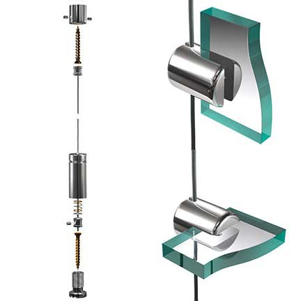 TUPARKA Attache Cadre Cable Suspension Cadre 2 mm x 10 m pour Fixations  pour Miroir, avec 10 Tubes de sertissage, 15 Crochets et vis pour Cadre- Cadre en D (jusqu'à 30 kg) : : Bricolage